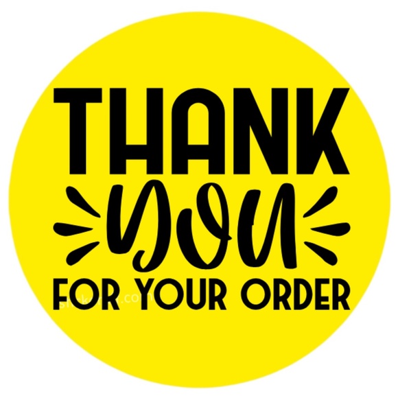 100 thank you for your order stickers | packaging supplies NWT - Picture 6 of 11